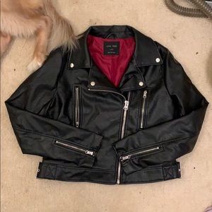 Faux leather jacket